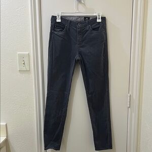 The Stevie by Ag Corduroy Dark Gray Slim Fit Pants